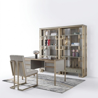 High-quality designer office furnishings style furniture table armchair showcase 4 pieces. set