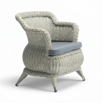 High-quality terrace chair gray luxury modern stylish rattan style