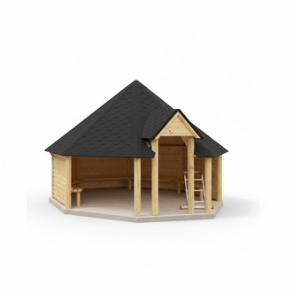 Hut Grill Grillkota Hut Roofing House Finnish 16.5 m² Kota