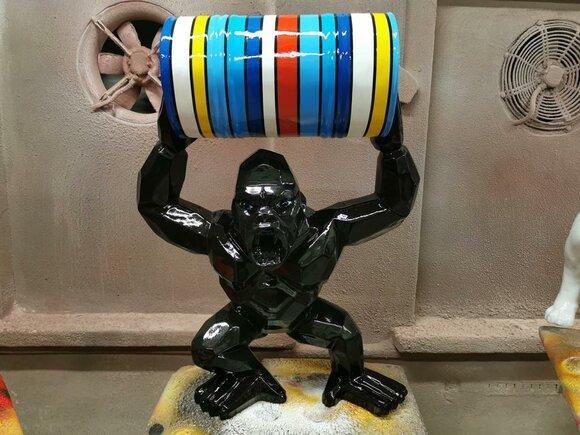 Designer Figure Statue Modern Figures Statues Decoration Deco Gorilla Garden New