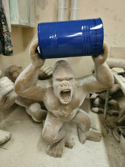 Designer Figure Statue Modern Figures Statues Decoration Deco Gorilla Garden New