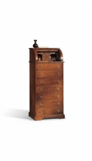 Italian furniture design chest of drawers cabinet brown classic style