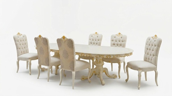 Italian furniture dining room + 6x chairs Leh chair group set jvmoebel ®