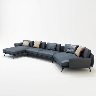 Italian Furniture Living Room Corner Sofa Couch Upholstery Luxury Sofa Corner Set Leather
