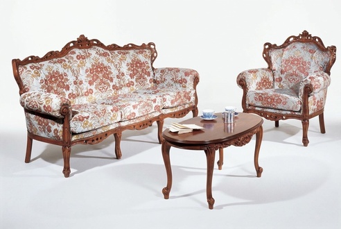 Italian Sofa Set Classic Sofa Couch Set Coffee Table 3pc Set