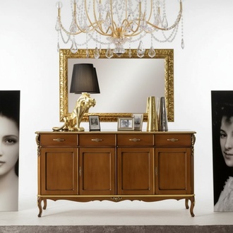 Italian Style Furniture Sideboard Cabinet Designer Brown Chest of Drawers New