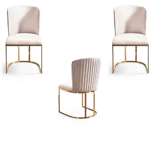 Italian Style Set Design Leaning Chairs Upholstered Armchairs Group Set