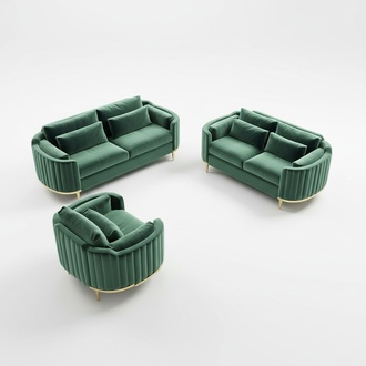 Italy Design Furniture Sofa Couch Complete Set Set 3+2+1 Couches Sofas Upholstery
