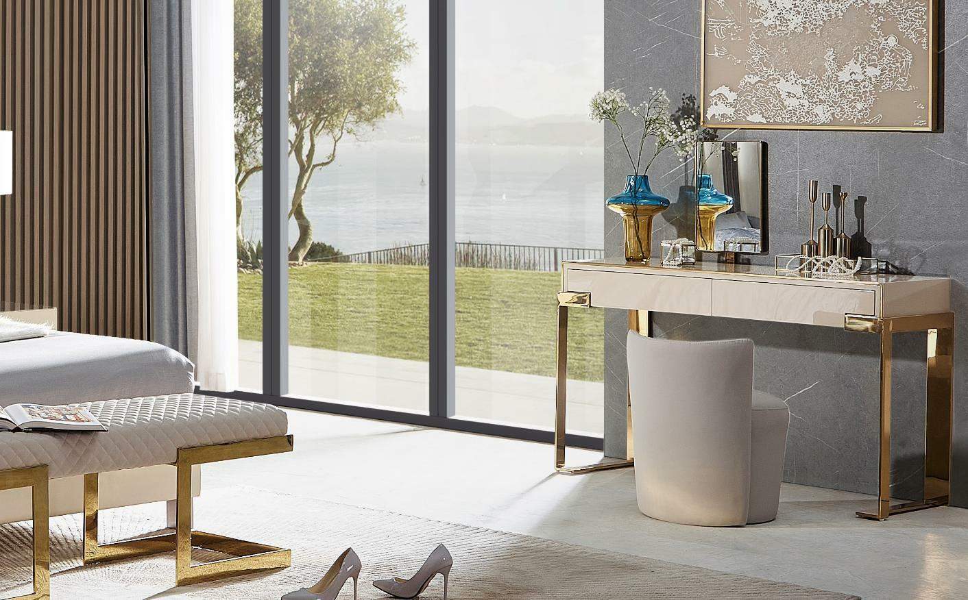 Modern Dressing Table + Stool Console Make-up Tables Table Consoles Secretary New Mirror