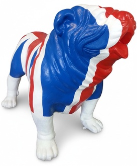 Jack Union painted decorative bulldog sculpture 160cm length (A483)