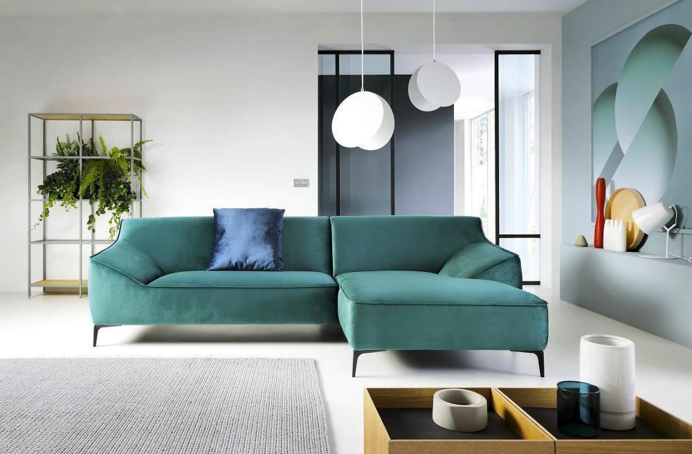 Design Corner Sofa L-form Modern Sofas Fabric Textile Couch Living Landscape Sofa Velvet