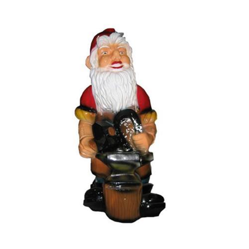 Colorful decorative sculpture designed as a blacksmith dwarf 75cm