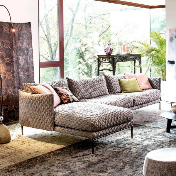 Corner Sofa L Shape Couch Living Set Design Modern Sofa Fabric Textile New