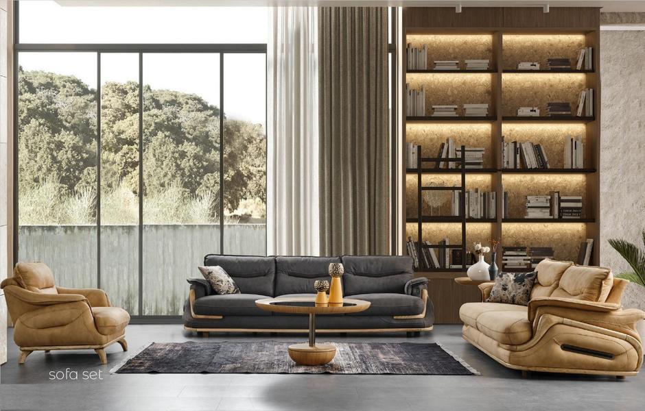 Design sofa set 4+3+1 leather sofa 3 pcs set couches sofas couch