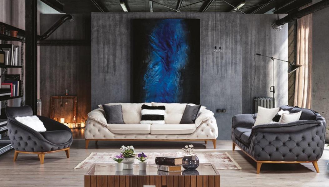 Three seater chesterfield couch upholstery sofas textile leather sofa couches