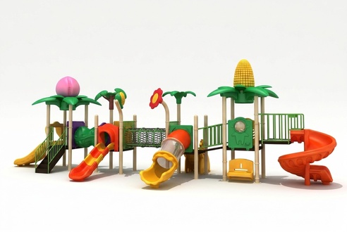 Children\'s area Slides Garden plastic playground Colourful tower playgrounds