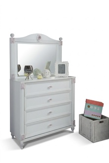 Children\'s room modern dresser with mirror with drawers furniture designer room New