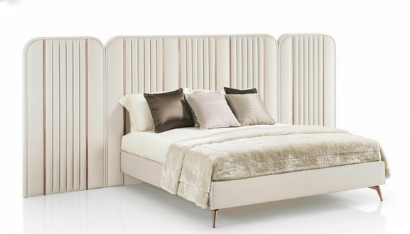 King Size Bed Double Bed Bedroom Furniture Large Headboard Wooden Frame