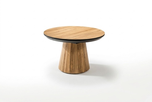 Kitchen table round dining table wood luxury dining room table brown