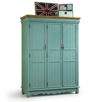Clothes Closet Design Wardrobes Solid Wood Country Furniture Cabinets New
