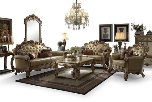 Royal Sofa Set 3+2 Seat Sofa Couch Upholstery Set Chesterfield Classic