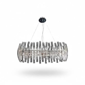 Crystal chandelier for living room luxury ceiling light chrome immediately SOFORT