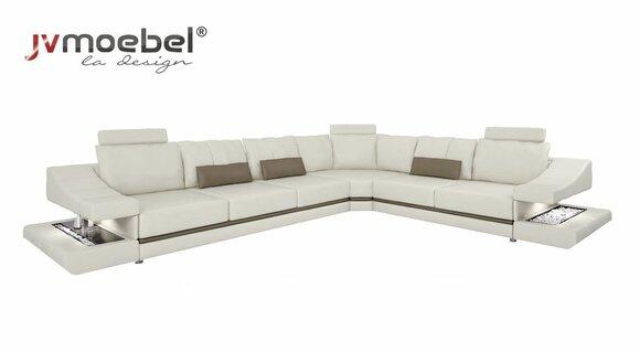Living Room Corner Sofa Sleeper Modern Design Sofas Couches Furniture Leather L Shape New