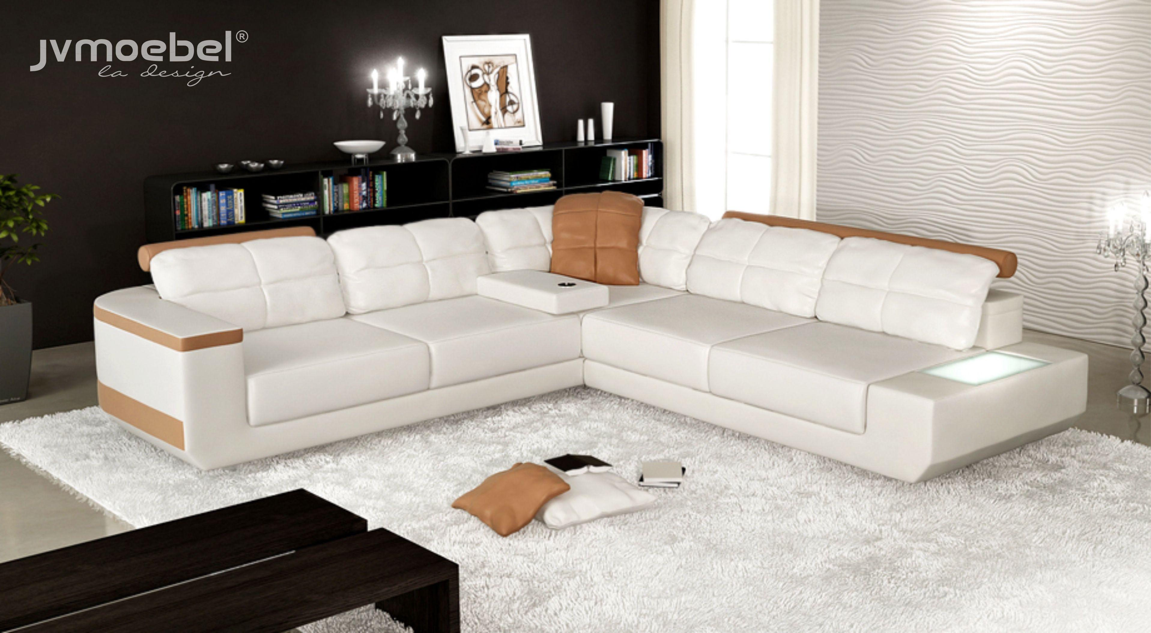 Design Modern Sofa L-Shape XXL Couch Corner Sofa Leather Living Area Sofa New