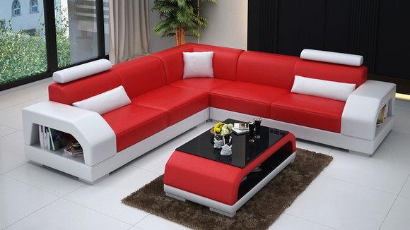 Leather sofa corner sofa designer sofa LINZ IV