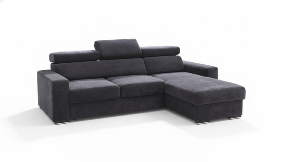 L-shape Fabric Seat Set Designer Living Landscape Corner Sofa Textile Couch Sofa