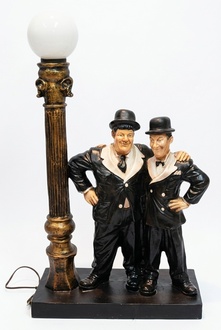 Light decor figure of hugging flip & flap near a lamp 77x44cm