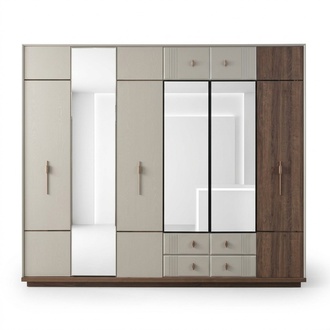 Large white wardrobe Stylish bedroom wood Luxury wardrobes