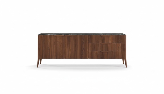 Large wooden sideboard Modern dining room furniture Real wood drawers New