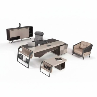 Law firm luxury furniture office furniture complete set table cabinet 3 pcs