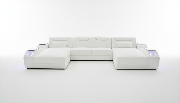 Leather corner sofa U-shaped sofa Modern sofa Soft corner sofa Living area design