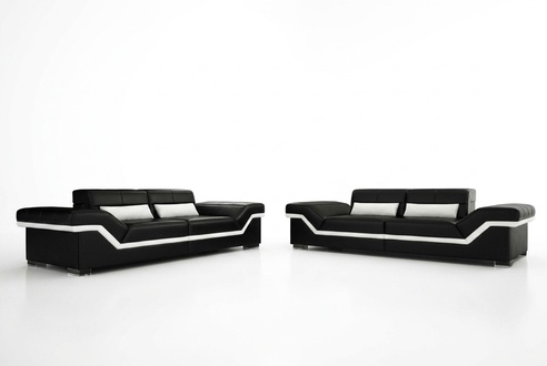 LEATHER SOFA BIG SOFA 3+3 DESIGN SOFA UPHOLSTERY LEATHER FURNITURE COUCH SOFA SET NEW