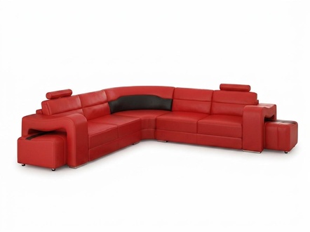 LEATHER SOFA CORNER SOFA CORNER COUCH DESIGNER LIVING LANDSCAPE L SHAPED COUCH SEAT SOFA PISA