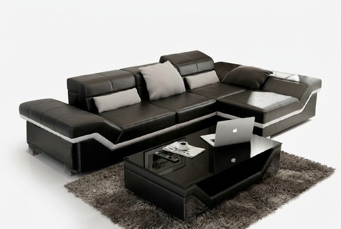 LEATHER SOFA CORNER SOFA SOFA SET DESIGNER COUCH LIVING LANDSCAPE "COLOR CHOICE" NEW