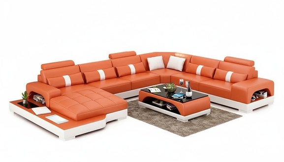 Leather sofa corner sofa U shape modern sofa corner sofa upholstery designer sofas couch new