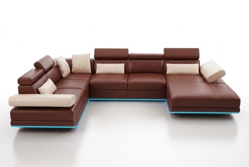 Leather Sofa Couch Living Area Corner Sofa Set Design Modern Sofa K5009