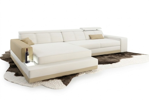 Leather sofa couch living area corner sofa corner suite modern design sofa C4010B