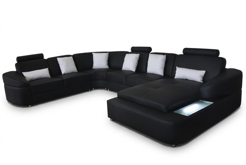 Leather Sofa Couch Corner Set Design Modern Sofas U-Form Couches Living Landscape