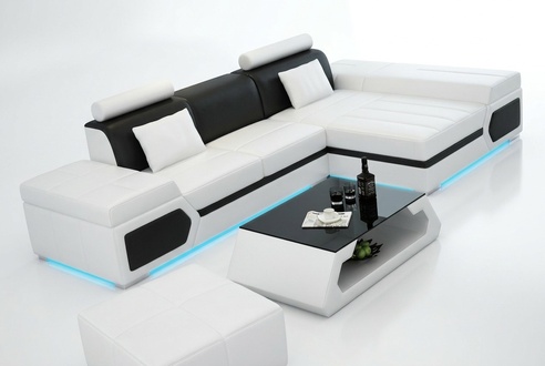 Leather sofa sofa living corner sofa set design modern sofa K5013D