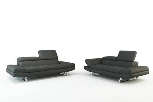 Leather sofa couch living area 3 + 2 + 1 seater set design modern sofa