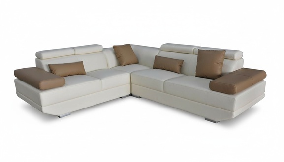 Leather sofa couch living landscape corner set modern design L-shaped sofa with USB