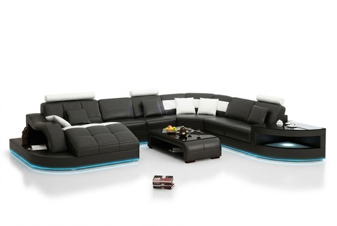 Leather Sofa Couch Living Area Corner Sofa Corner Set Design Modern New Sofa L6015