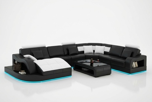 Leather Sofa Living Area Corner Sofa Corner Set Design Modern Sofa L6015B