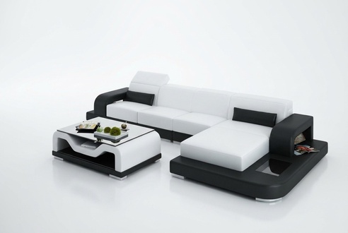 Leather sofa couch living corner sofa corner set design modern sofa G8006C