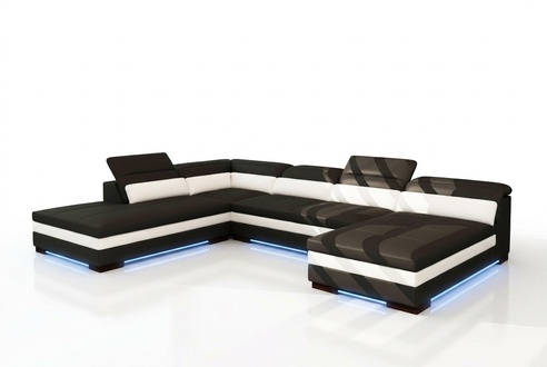 Leather sofa couch living area corner sofa corner set design modern sofa 5127