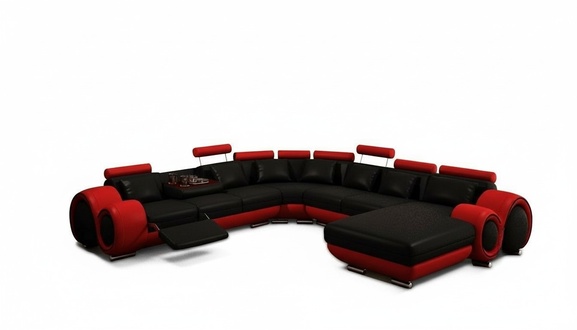 Leather sofa couch living landscape corner sofa corner set modern design sofa with USB